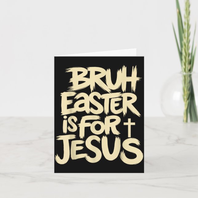 Rolig Bror Påsk är för Jesus Kristna Gud Kort (Framsida)