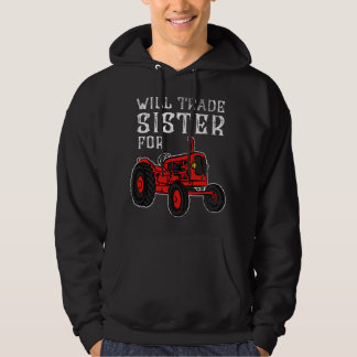 Rolig Bror Syskon - Kommer Byta Syster För Tra Hoodie