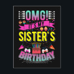 Rolig bror systers födelsedagsfest vykort<br><div class="desc">Rolig bror systers födelsedagsfest. Systerns födelsedagsfirande.</div>