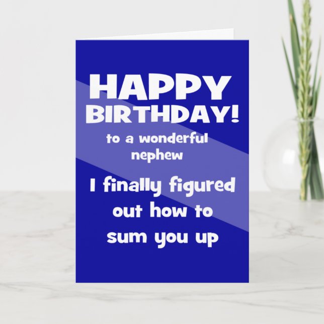 rolig brorson happy birthday önskan kort (Framsida)