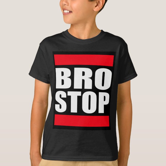 Rolig BROSTOP Anti Brostep Dubstep Tröja (Framsida)
