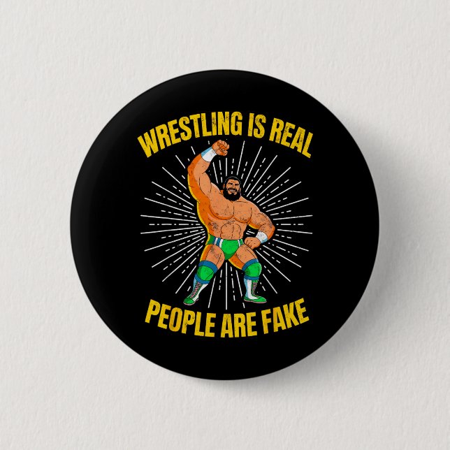 Rolig Brottare Wrestling är Riktiga Människor är F Knapp (Framsida)