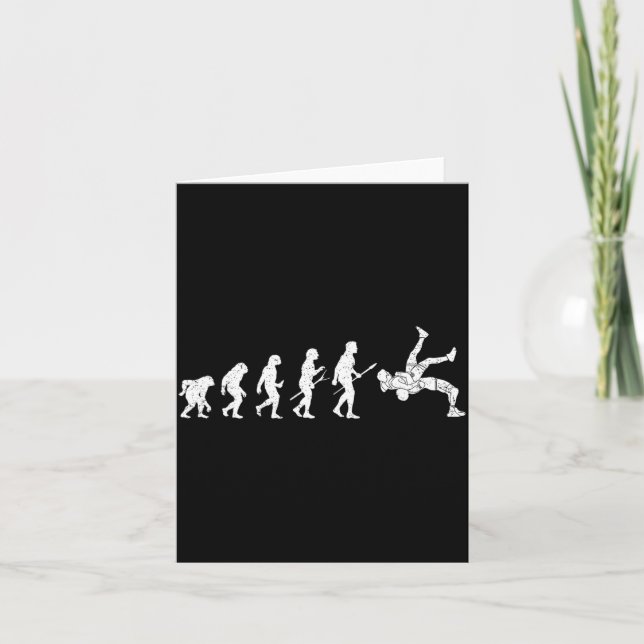 Rolig brottning Evolution av wrestler kampsport Kort (Framsida)