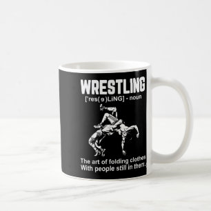 Rolig brottningsdefinition Konsten att vika kläder Kaffemugg