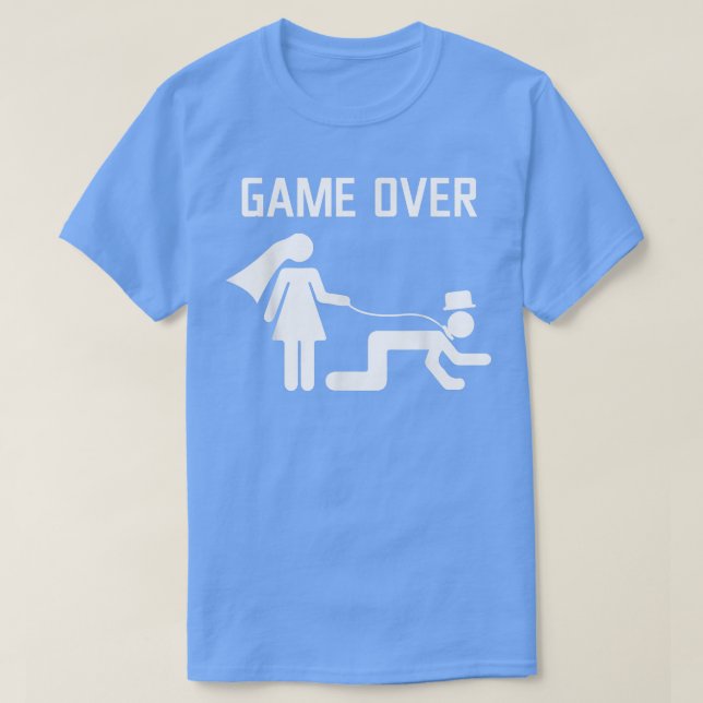 Rolig Brud Brudgum Bröllop Möhippa Sventrupp T Shirt (Design framsida)