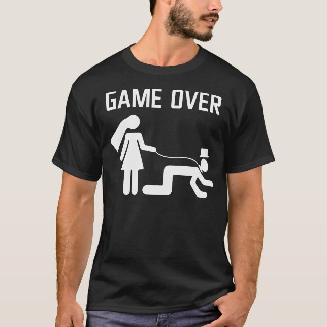 Rolig Brud Brudgum Bröllop Möhippa Sventrupp  T Shirt (Framsida)