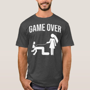 Rolig Brud Brudgum Sängkammarnatt Bröllop G T Shirt