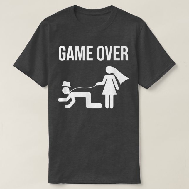 Rolig Brud Brudgum Silt Silt Bröllop Gr T Shirt (Design framsida)