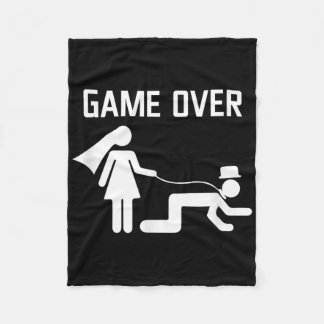 Rolig Brudgum Bröllop Sängvätning _6 Fleecefilt