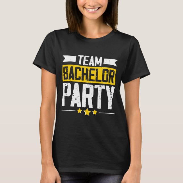 Rolig Brudgum Bröllop Sängvätningsparty T Shirt (Framsida)