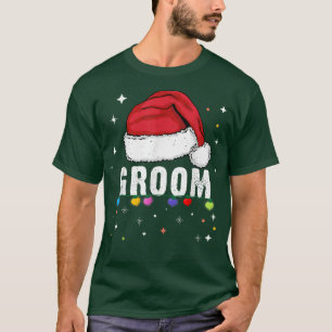 Rolig Brudgum Jul T-Shirt Jul Familj Bra Brudgum