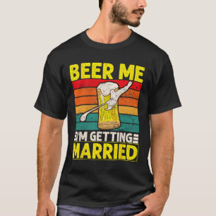 Rolig Brudgumme Sängkammare Party Öl Mig Jag Gifta T Shirt