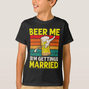 Rolig Brudgumme Sängledningsparty Öl Mig Jag Gifta T Shirt