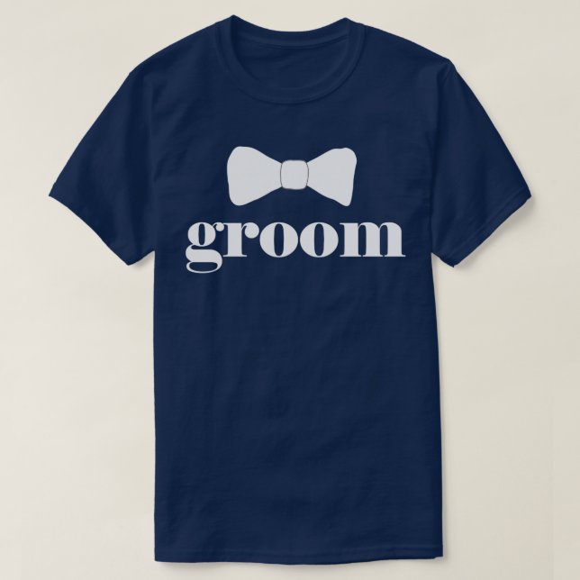 Rolig brudgumme snibb slags bröllopsoutfit Cool br T Shirt (Design framsida)