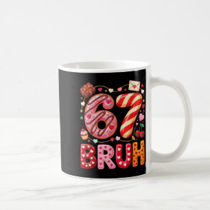 Rolig Bruh 67 Sex Sju Meme Alla hjärtans dag Pojka Kaffemugg