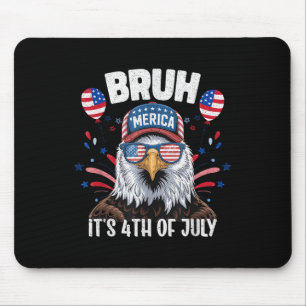 Rolig Bruh Fjärde 4:e Juli Örn Amerikansk Patrioti Musmatta