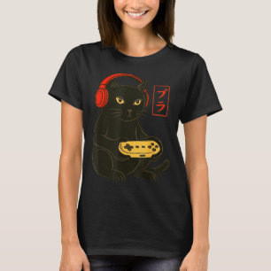 Rolig bruh katt spelar videospel spelande för män t shirt