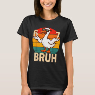 Rolig Bruh Retro Anka 6 7 Meme Barn Tonårspojkar T Shirt
