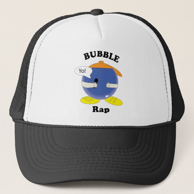Rolig Bubbel Rap Tecknad Karaktär Puns Grafisk Keps (Framsida)