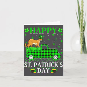 Rolig Buffalo-rutig grön lastbil Puma St Patrick Kort