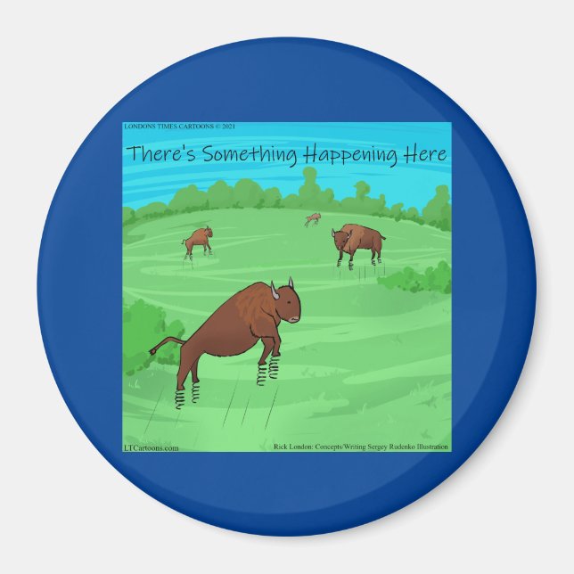 Rolig Buffalo Springfield För Vad Det Är Värt  Magnet (Framsidan)