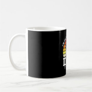 Rolig Bulldog Hund Älskare Retro Citat Kaffemugg