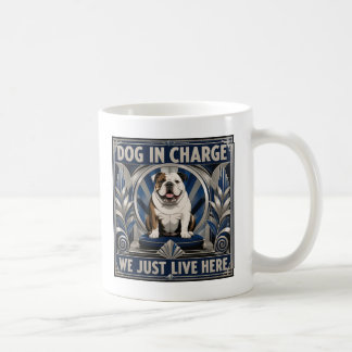 Rolig Bulldog Hund Kör Huset Kaffe Kopp - Mugg