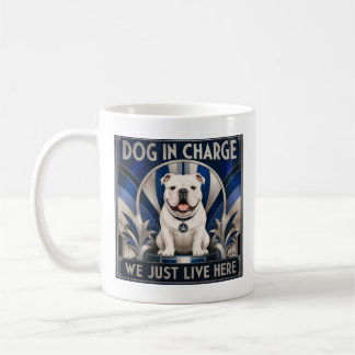 Rolig Bulldog Hund Kör Huset Kaffe Kopp - Mugg