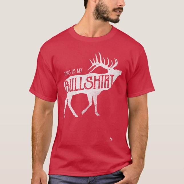 Rolig Bullshirtshirt för Älgjägare vän T Shirt (Framsida)