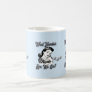 Rolig Bunco prismugg - vilken Number är vi på? Kaffemugg