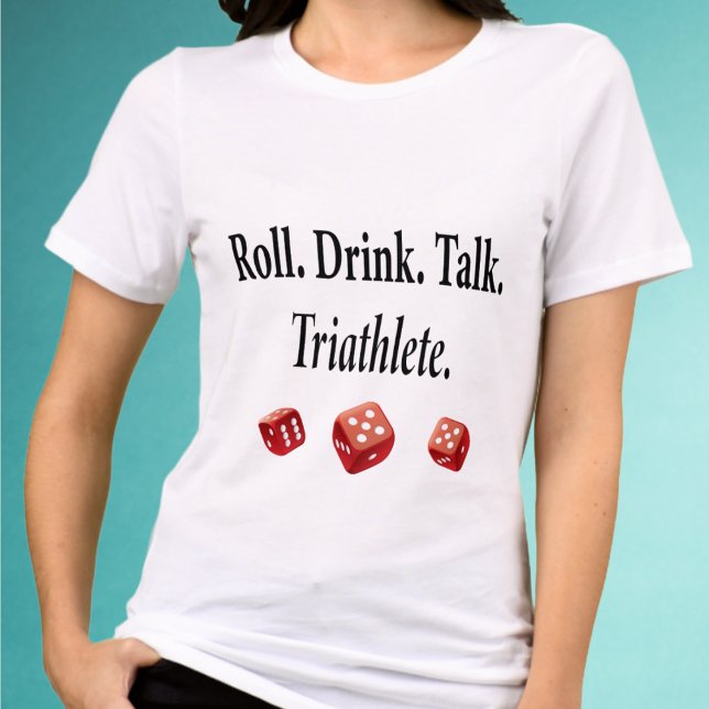 Rolig Bunco-spelare Tärning T Shirt (Funny Bunco shirt. Game on players! Red dice.)