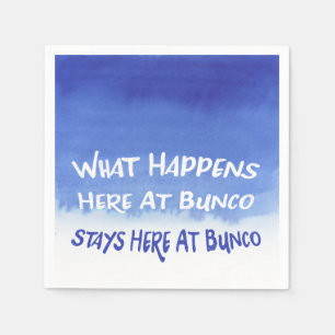Rolig Bunco Vad som händer här Blå Ombre Pappersservett