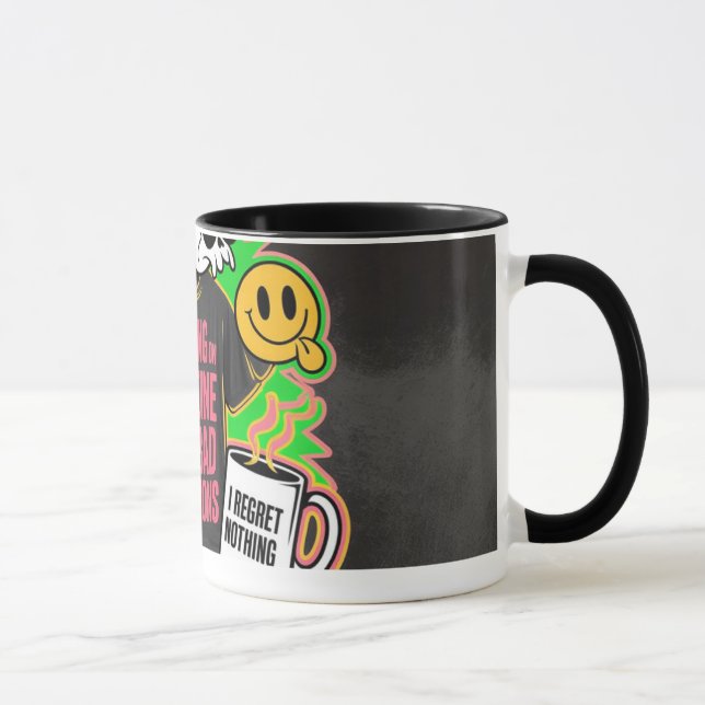 Rolig Caffeine Citat Mugg (Höger)