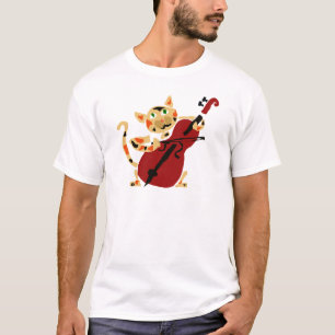 Rolig Calicokatt som leker Tee Shirt