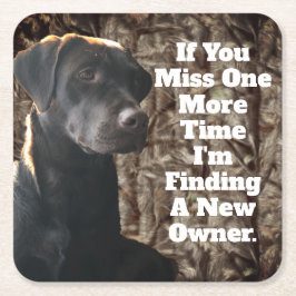 Rolig Camo för labb för ankajaktchoklad kustfartyg Underlägg Papper Kvadrat