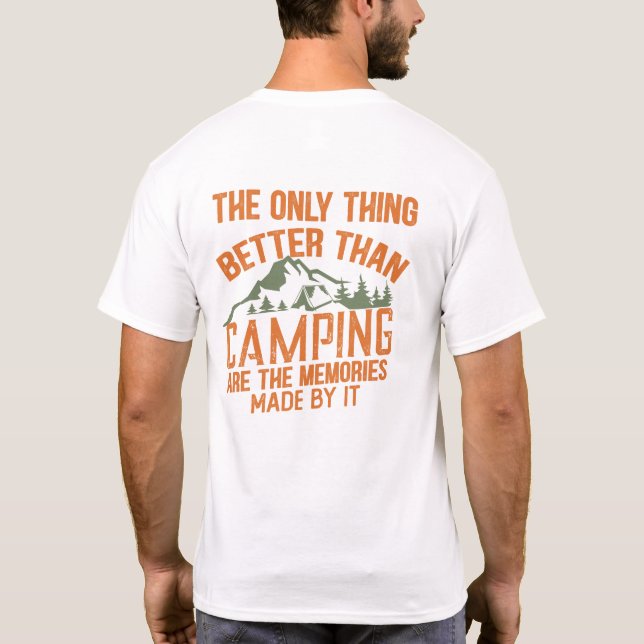 Rolig Campare Sommar Camping Lag T Shirt (Baksida)