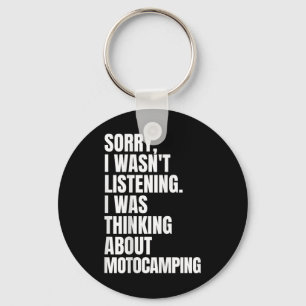 Rolig Campare Ursäkta jag tänkte på Motocamping Nyckelring