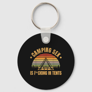 Rolig Camping Är I Tält Busig Pappaskämt Vuxen J Nyckelring