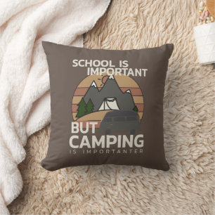 Rolig Camping är Viktigare jul Kudde