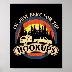 Rolig Camping Bara Här För Slumpmässiga Möten Rv C Poster