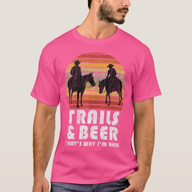 Rolig Camping Citat Häst Stig Ridning För T Shirt (Framsida)