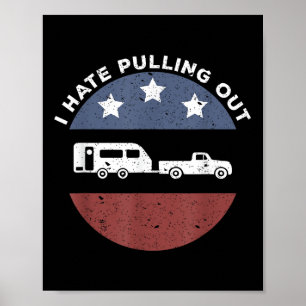 Rolig Camping Husbil Jag Hatade Dra Ut Poster