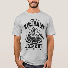 Rolig Camping Marshmallow Lägereld Äventyrspresent T Shirt