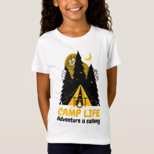Rolig Camping Monster – Camp Liv Äventyr T Shirt