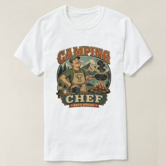 Rolig Camping T-Shirt för Campingkocken