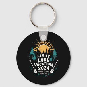 Rolig Camping Vandrande Stuga 2024 Familj Sjön Sem Nyckelring