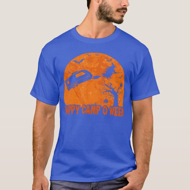 Rolig campingcitat Halloween Glad Camp O Ween gi T Shirt (Framsida)