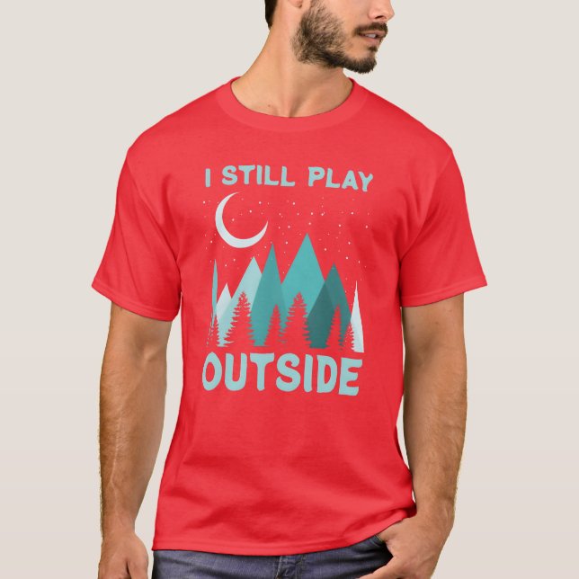 Rolig campingcitat present för semester rolig t shirt (Framsida)