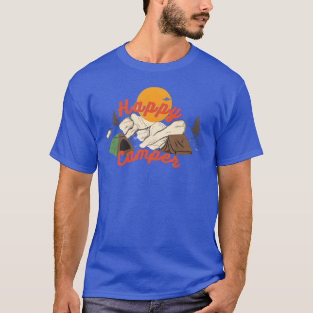Rolig campingdesign t shirt (Framsida)