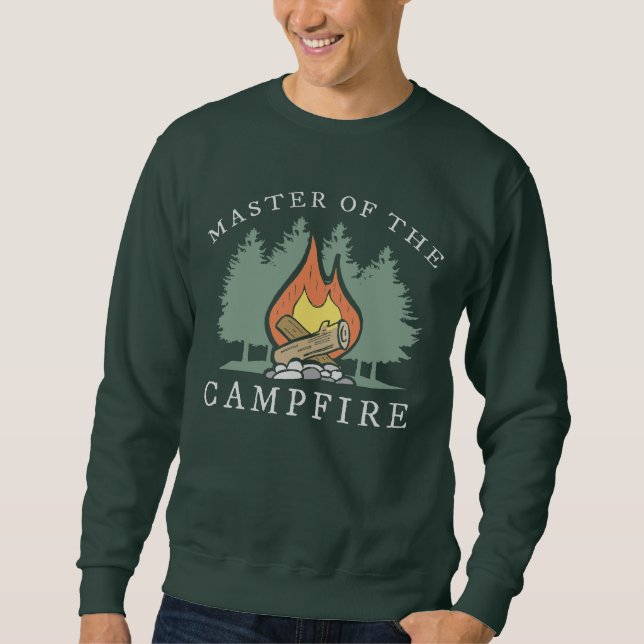 Rolig campingpresent lång ärmad tröja (Framsida)